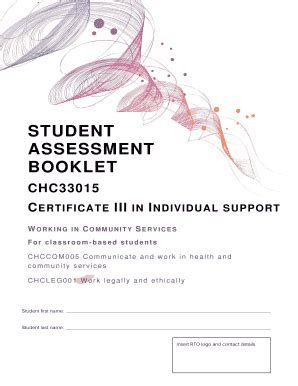 chc33015 assessment answers pdf View AS4 CHC33015 Individualised Support v2